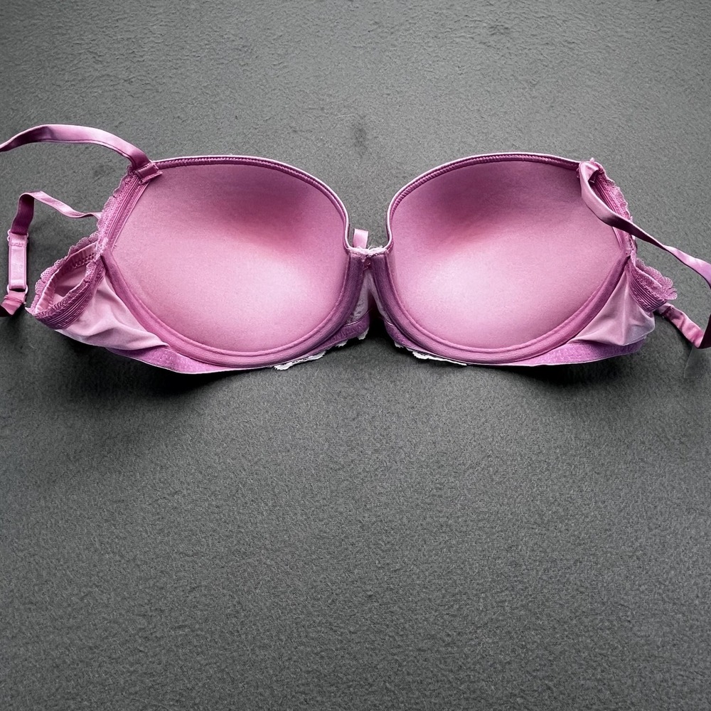 Sixty Eight Pink Lace Push Up Bra Panty Set Lingerie 36B - Picture 9 of 10